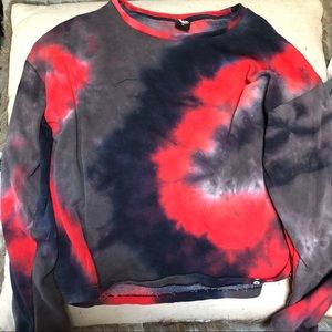 Multicolor tie dye crop top